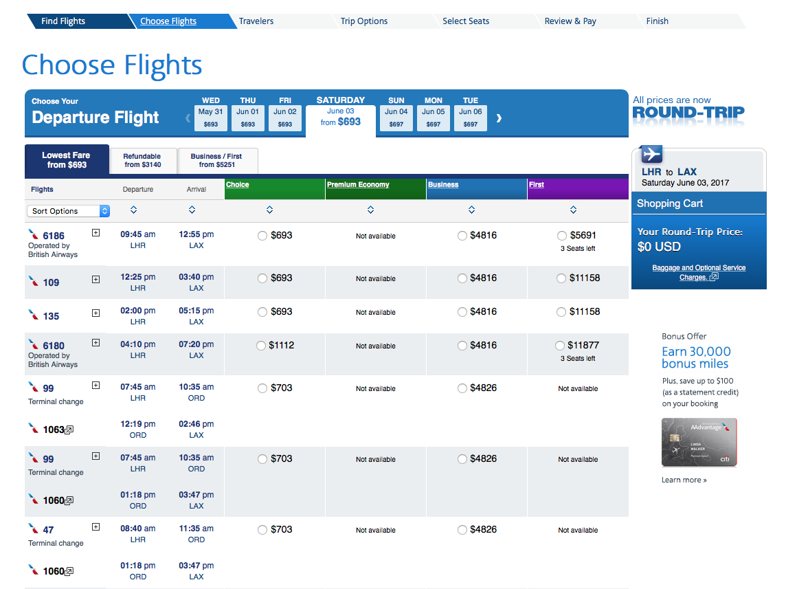 Be Careful Which Version Of An Airline's Website You Use It Could