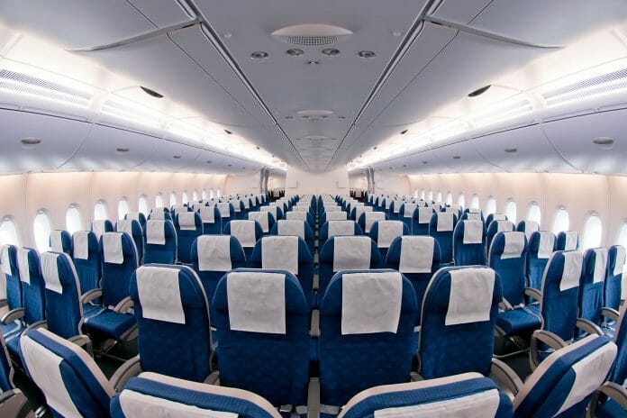Korean Air A380 Economy Class Cabin