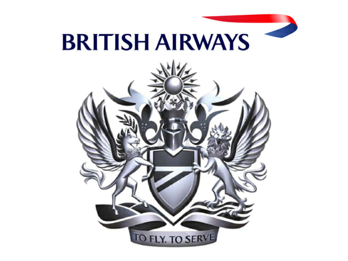 British Airways To Fly To Serve Woven Crew Tag White 