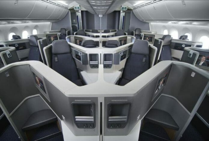 American Airlines 787 Business Class Seat