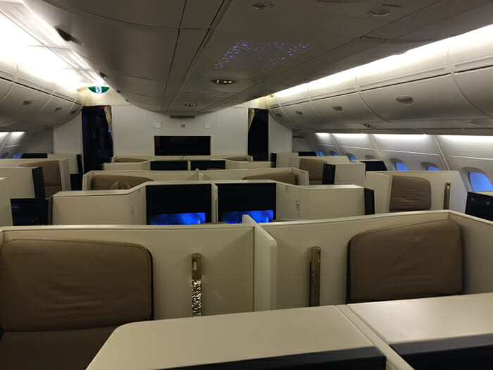 Etihad Business Class A380