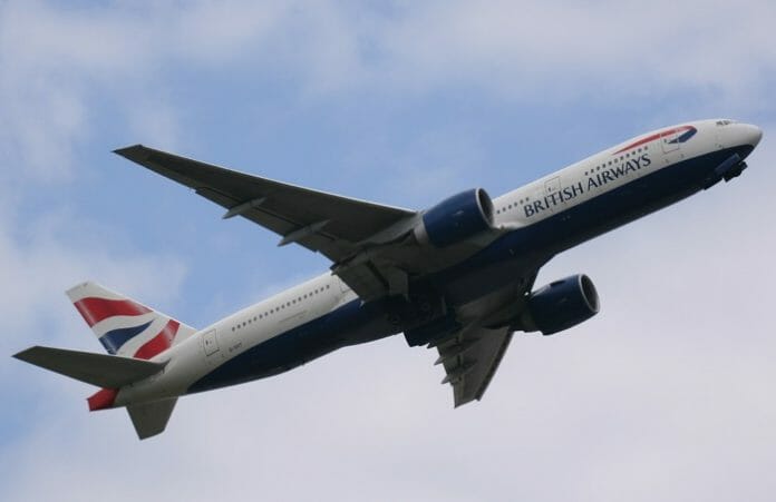 a plane flying in the sky