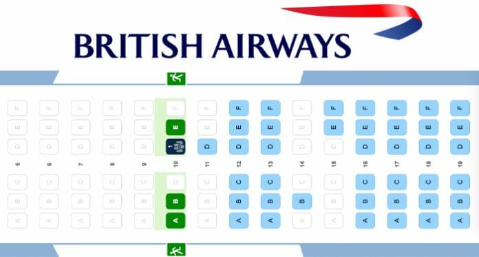 British Airways Exit Row Fees