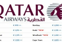 Qatar Airways Business Class Companion Fares