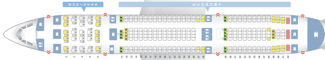 aer lingus flight seat map