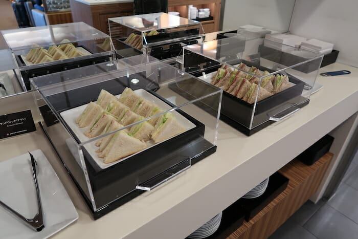 sandwiches in a tray of sandwiches