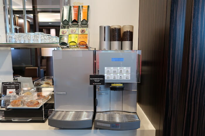 a coffee machine on a counter