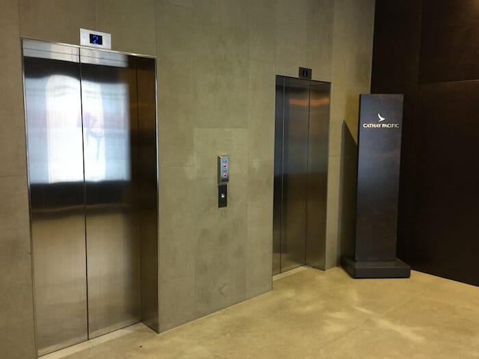 two elevators in a building