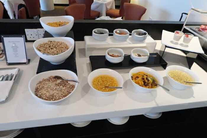 a table with bowls of food