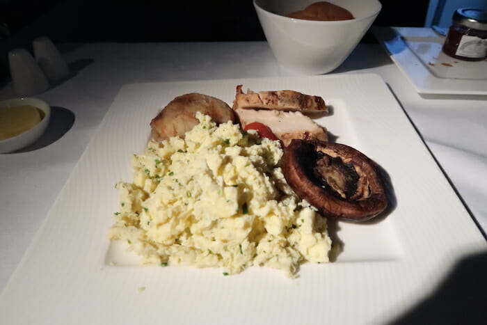 a plate of food on a table