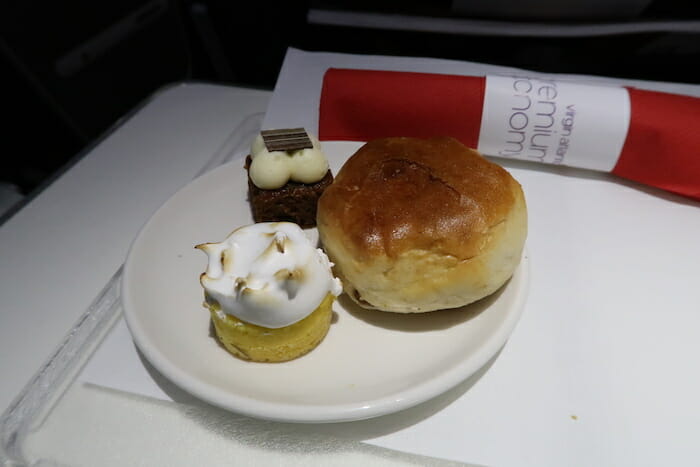 a plate of pastries on a table