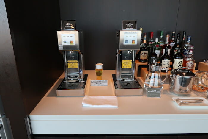 a group of bottles on a counter