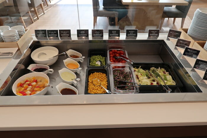 a tray of food in a restaurant