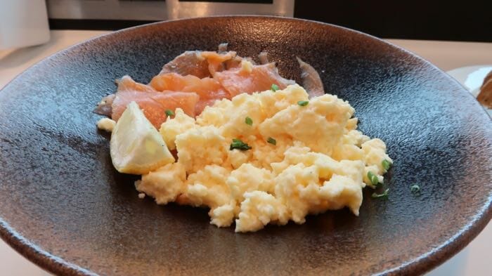 a plate of food on a table