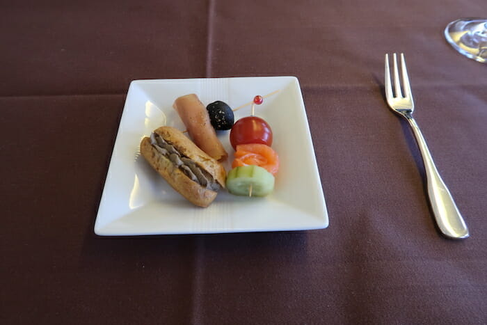 a plate of food on a table