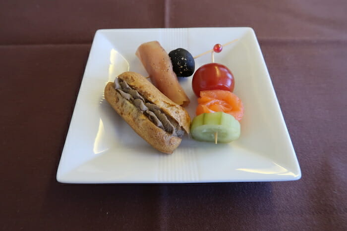 a plate of food on a table