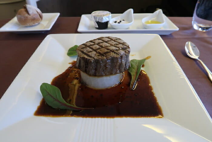 a plate of food on a table