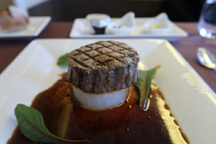 a plate of food on a table