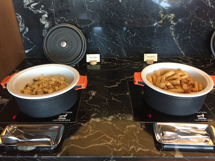 food in a pan on a counter