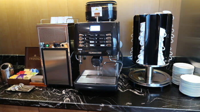 a coffee machine on a counter