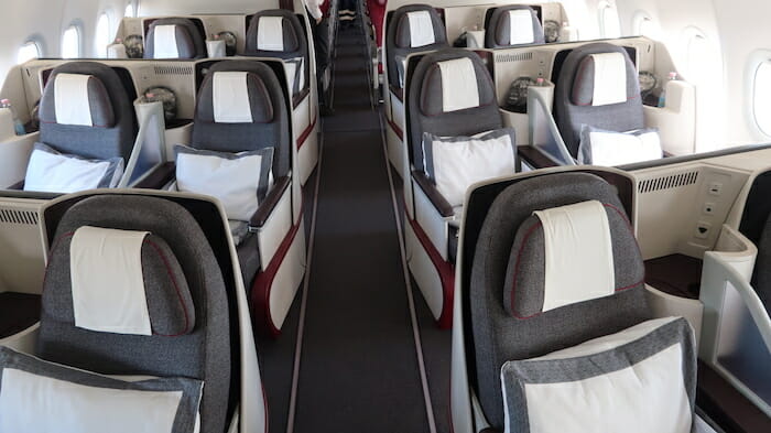 Image result for A320 business class qatar airways
