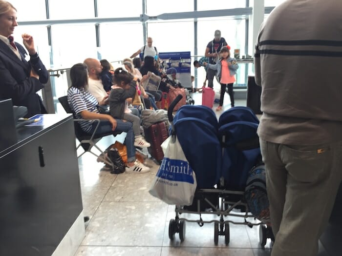 a group of people sitting in chairs