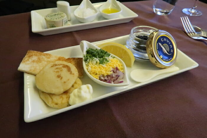 a plate of food on a table