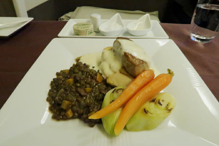 a plate of food on a table