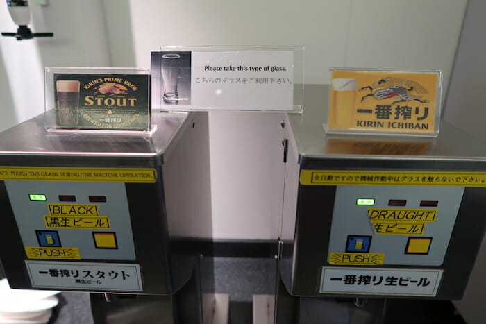 a group of metal boxes with signs