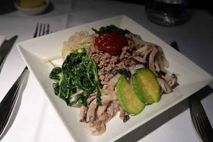 a plate of food on a table