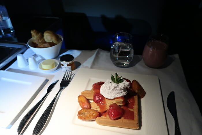 a plate of food on a table