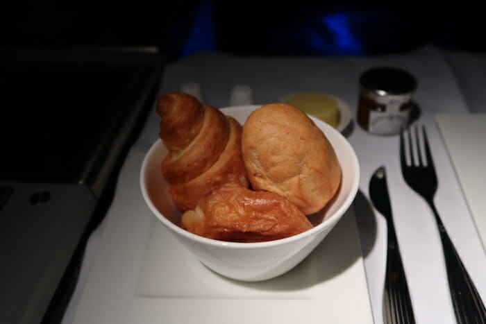 a bowl of food on a table