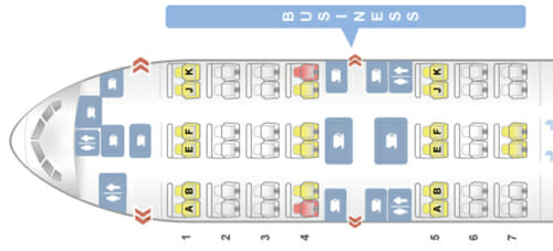 a diagram of a bus seat