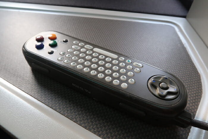 a remote control with buttons