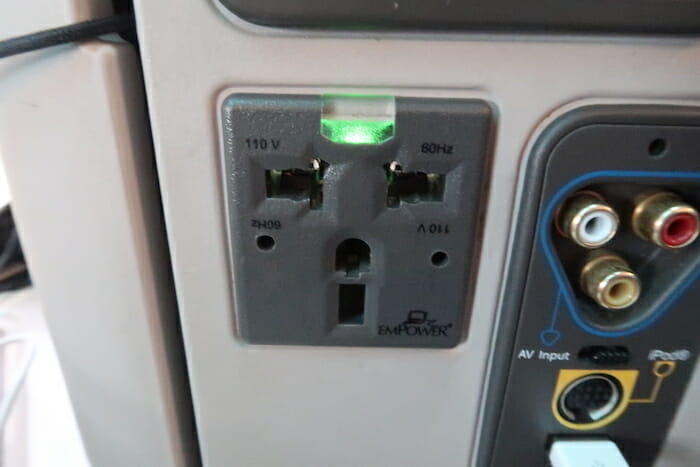 a close up of a plug