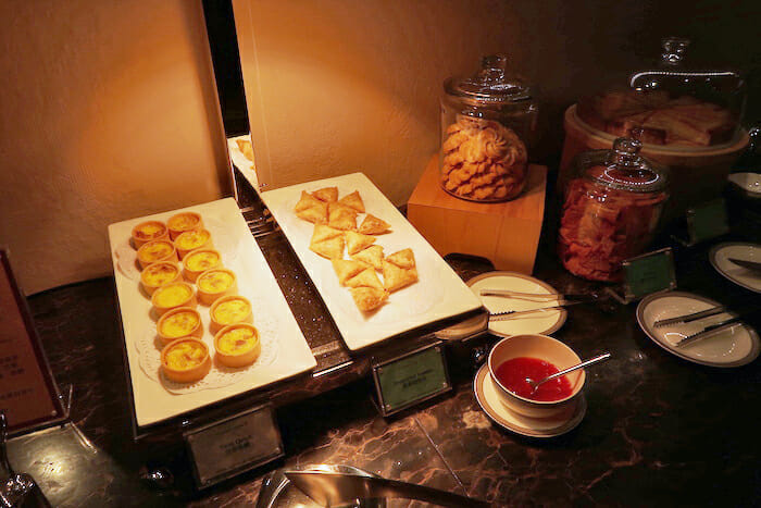 food on plates on a counter