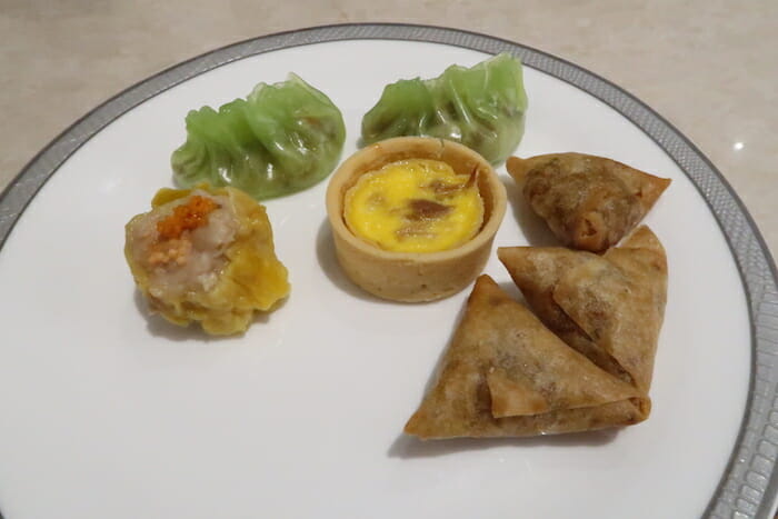 a plate of food on a table