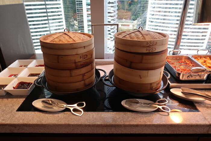 a group of baskets on a counter