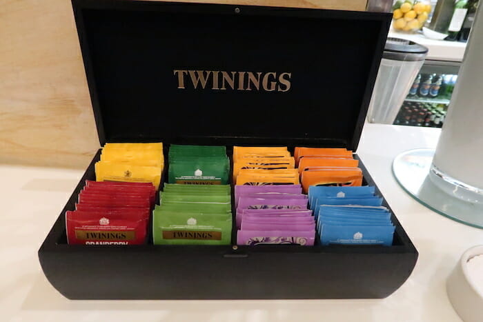 a box of tea bags