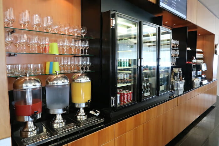 a beverage dispensers on a counter