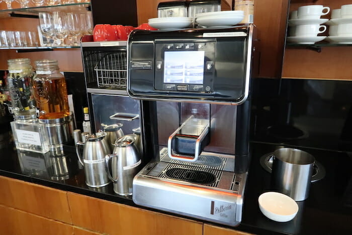 a coffee machine on a counter