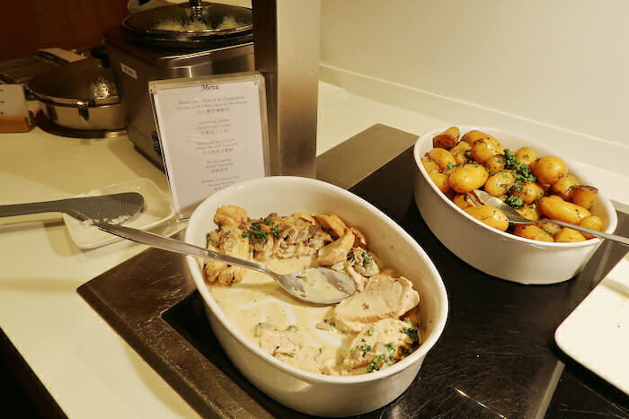 a bowl of food on a counter