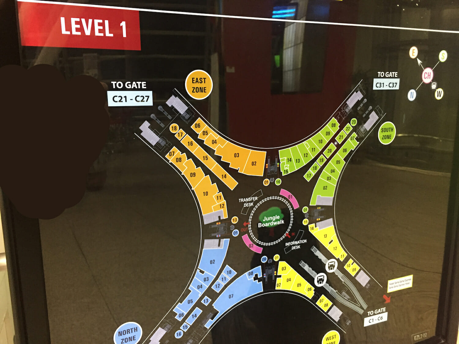 a map of a airport