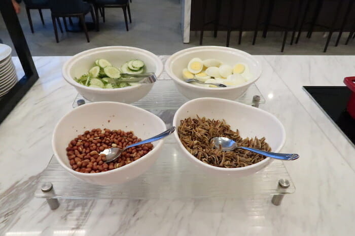 bowls of food in bowls