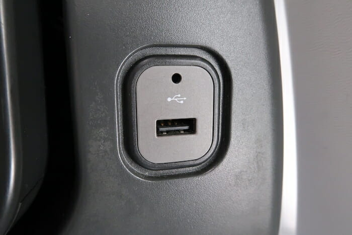 a close up of a usb port