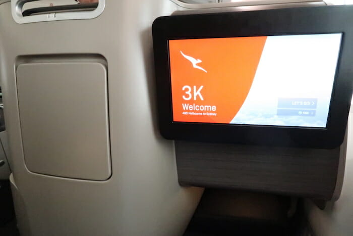 a screen on a plane