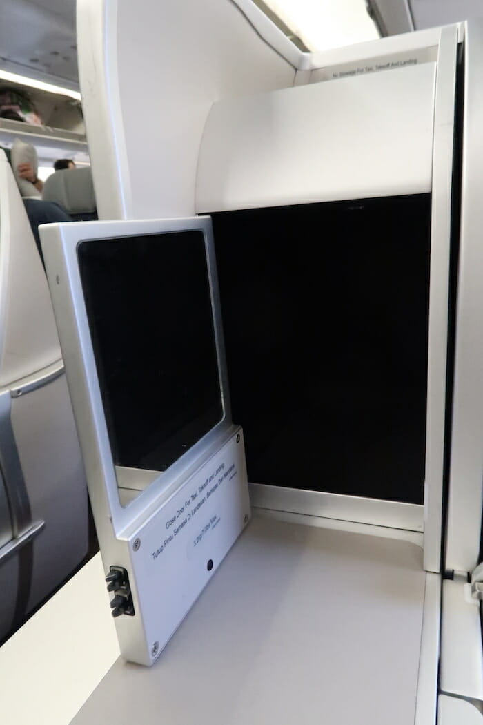 a screen on a plane