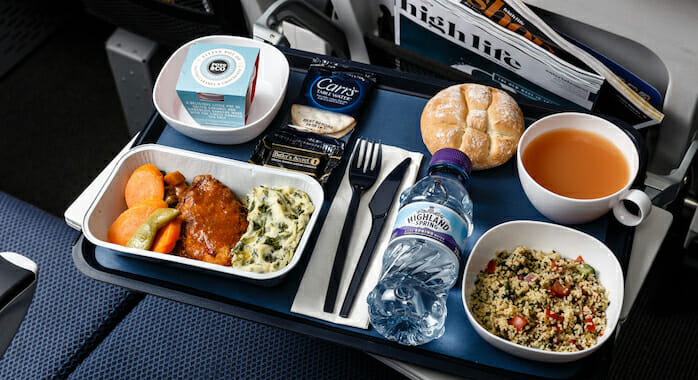 British Airways Economy Class Food