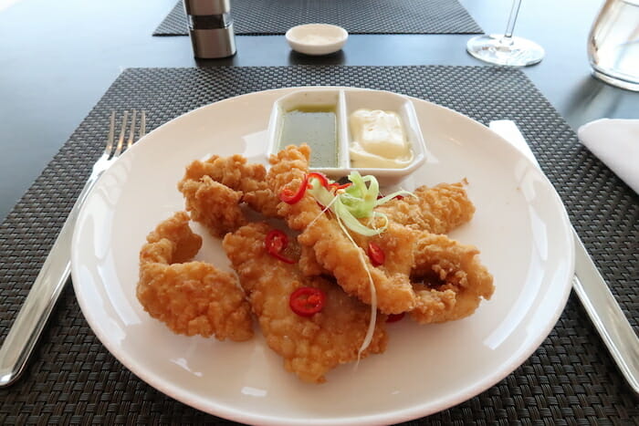 a plate of fried food