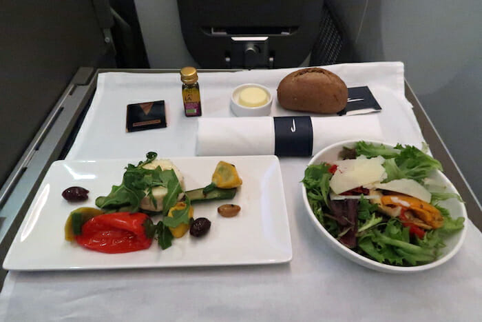 a plate of food on a table